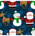 new year christmas seamless pattern vector image