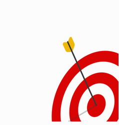 Target sign with arrow Royalty Free Vector Image