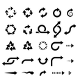 set of arrows vector image vector image