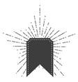 flag frame with star shining decorative vintage vector image vector image