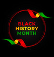black history month design template background vector image