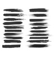 smudge black brushstrokes vector image