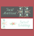 wedding invitation card save the date suite vector image