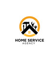 home service logo designs for contractor vector image vector image