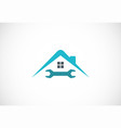 house maintenance logo vector image