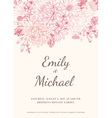floral wedding invitation vector image