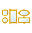 gold miorror set vector image vector image