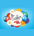 happy easter banner special offer vector image