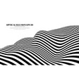 optical lines background abstract 3d vector image