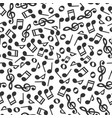 seamless music notes pattern vector image