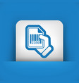 barcode document vector image vector image
