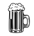 beer mug isolated on white background design vector image