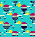 hot air balloon pattern vector image vector image