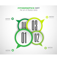 infographic design template with flat vector image vector image