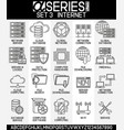 set icons internet vector image