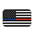 us honor flag icon vector image