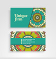 business card vintage decorative elements vector image
