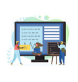 maths concept flat style design vector image