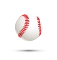 realistic baseball icon with shadow isolated vector image vector image