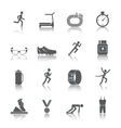 running icons set vector image
