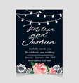 save the date invitation card with holiday vector image
