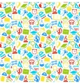 colorful seamless pattern school subjects vector image