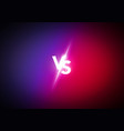 versus screen design concept vs letters vector image vector image