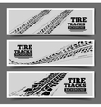 tire tracks background vector image vector image