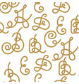 rope alphabet seamless pattern vector image
