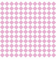 checkered tile pattern or pink and white wallpaper vector image