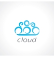 cloud symbol vector image vector image