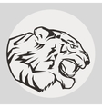 panther portrait angry wild big cat vector image vector image