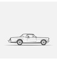 old american in vintage style vector image