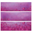 pink banners vector image vector image