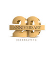 anniversary 20 gold 3d numbers vector image vector image
