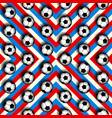 geometric pattern of soccer balls vector image