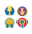 set of rewards icons vector image