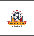 soccer club emblem football championship logo vector image vector image