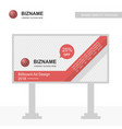company bill board design with ball logo vector image