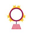 circus fire ring vector image vector image