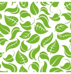 Green leaves texture seamless pattern eps10 Vector Image