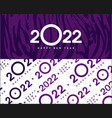 horizontal calendar banner double sided vector image vector image