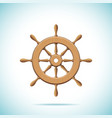 wooden ship wheel vector image