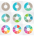 circle arrows for infographic vector image