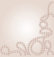 abstract pastel string pearls background vector image vector image