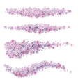 with flower strips collection vector image
