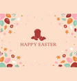 boho easter background vector image