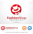 fashion logo template vector image