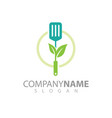 logo template for food cooking restaurant chef vector image