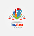 play book education logo sign symbol icon vector image